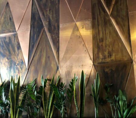 metal geometric wall